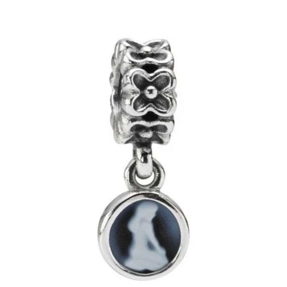 RARE Genuine Retired PANDORA Virgo Cameo Dangle Charm; 790500CAM; Limited Run